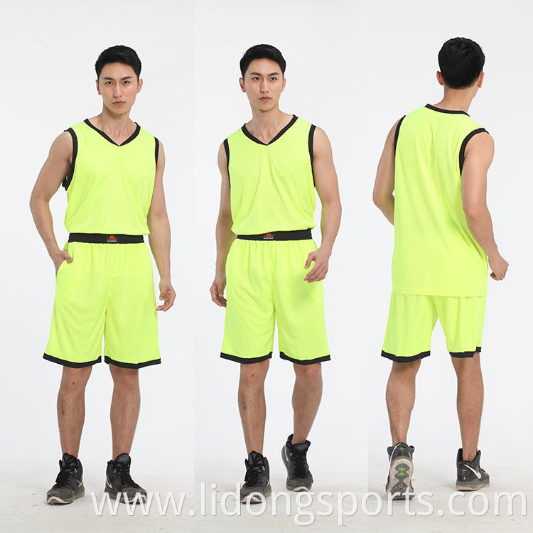 Top Quality Custom Team Wear Basketball Uniforms Sleeveless Plain Blank Sport Suit